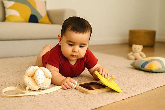 Mon bébé ne joue pas seul : est-ce normal ? Et comment l’encourager ?